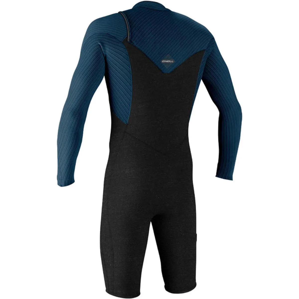 2mm Mens O'Neill HYPERFREAK Chest Zip Long Sleeve Springsuit - HH8 Gunmetal/Cadet Blue