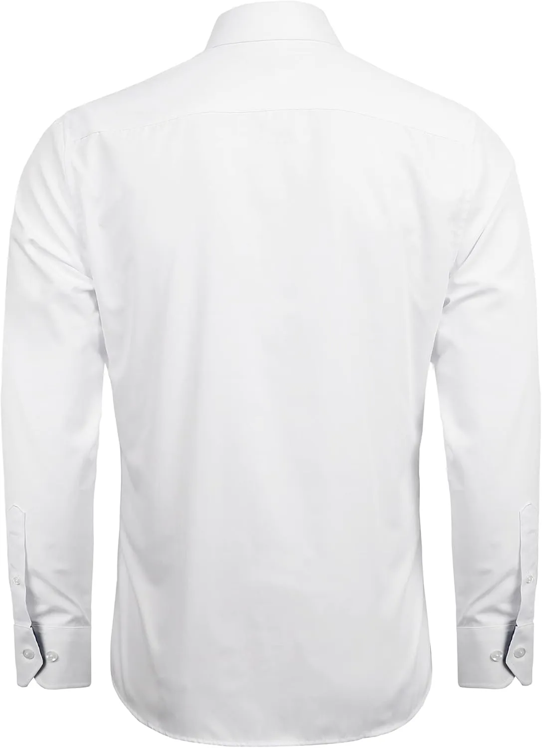 Alizeal Men's Business Slim Fit Dress Shirt Long Sleeve Patchwork Button-Down Shirt