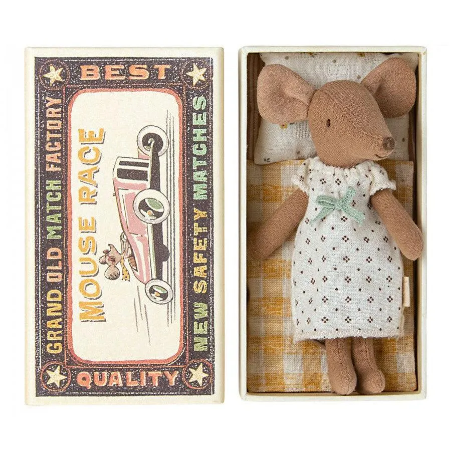 Maileg - Big Sister mouse in box - bow dress