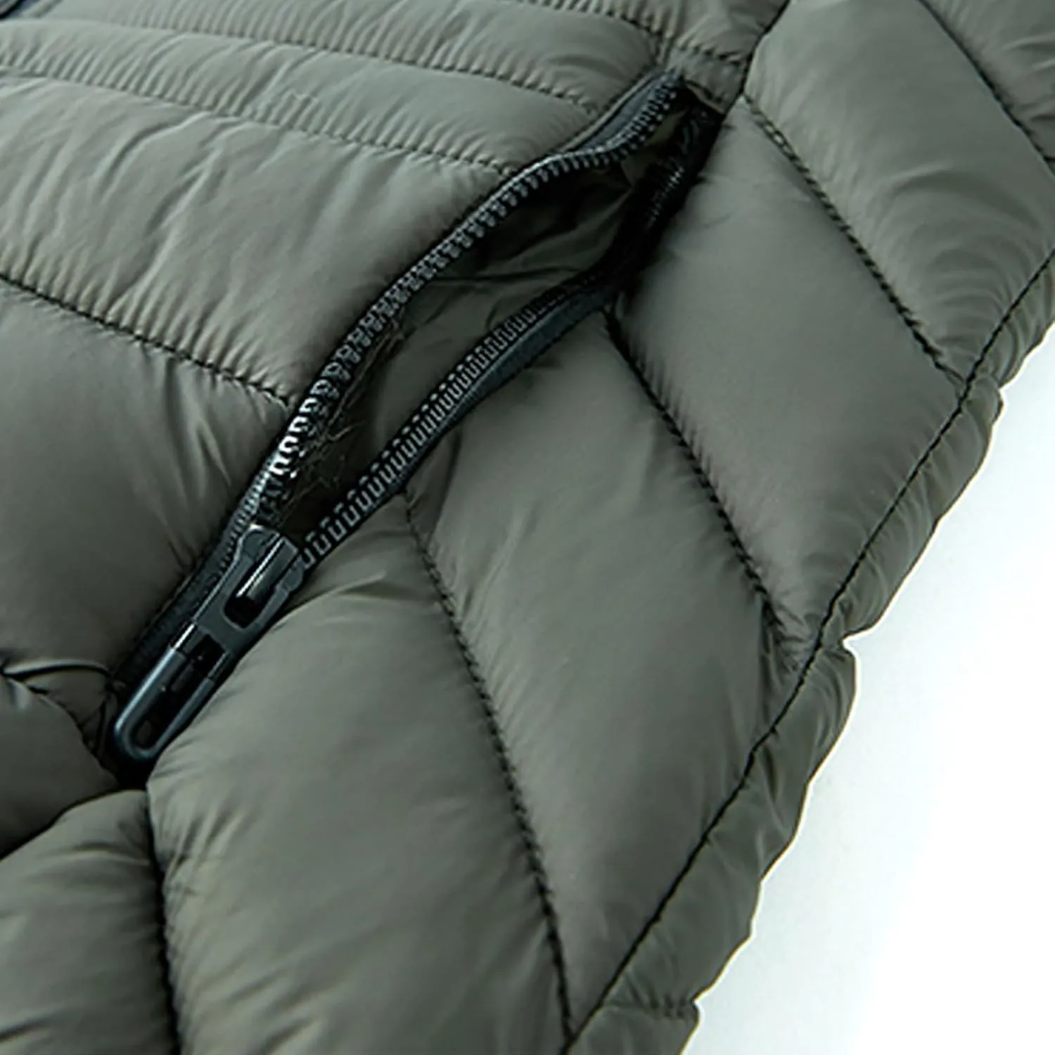 Mens Puffer Jacket Lightweight Hooded Down Jacket Water Resistant Quilted Jacket Plus Size Insulated Jacket Winter Coat