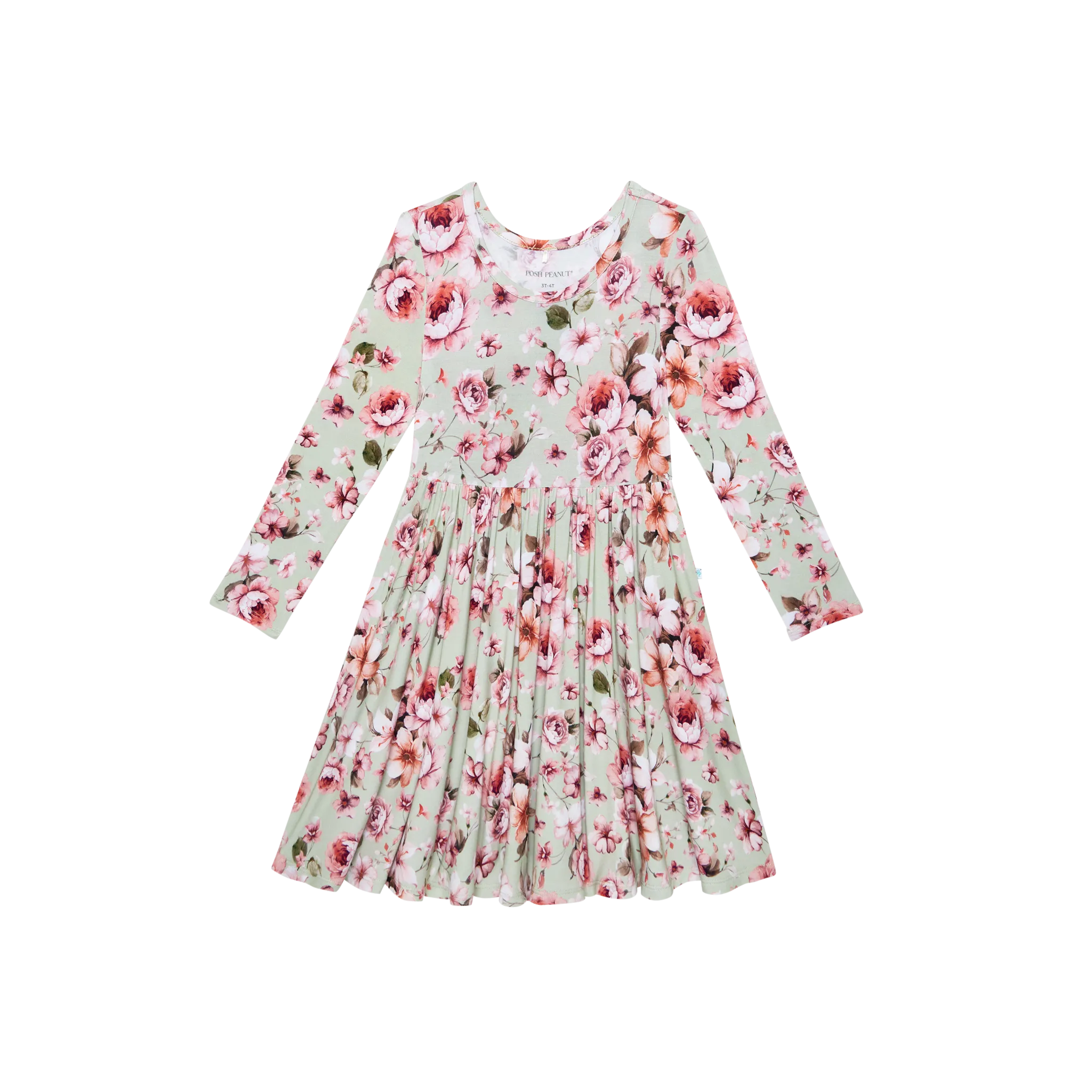 POS Millicent Long Sleeve Basic Twirl Dress