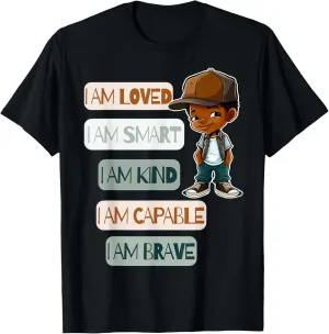 Positive Affirmations for African American Boys T-Shirt
