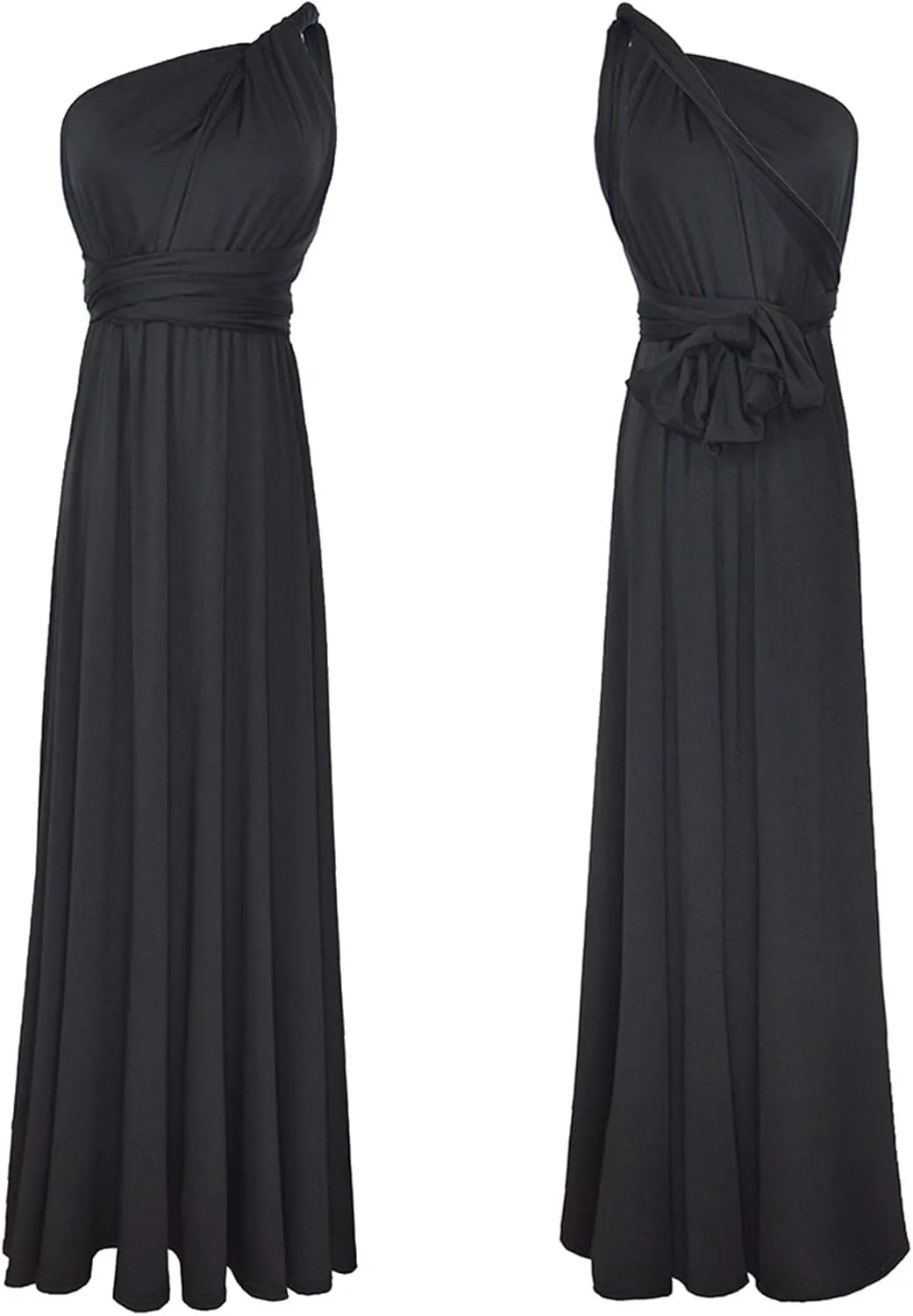 Sexyshine Women's Backless Gown Dress Convertible Multi-Way Wrap Halter Cocktail Dress Bandage Bridesmaid Long Dresses